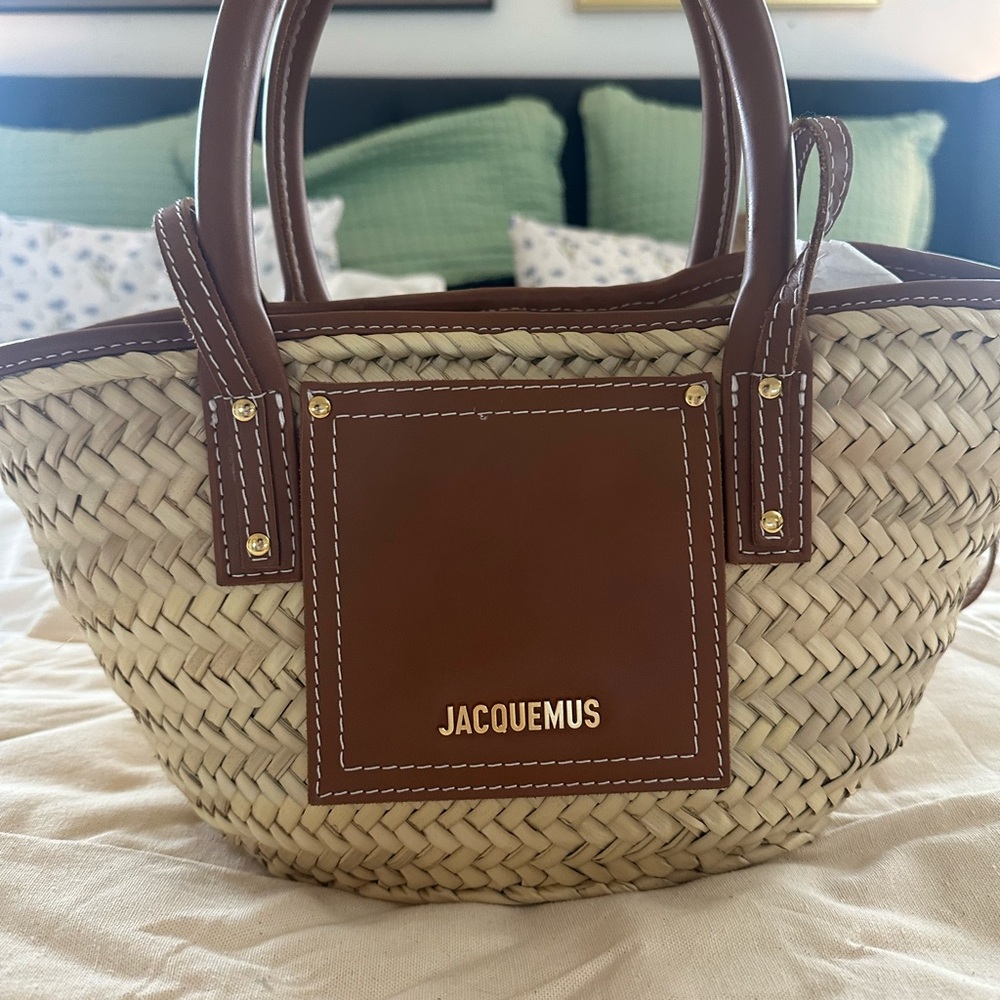 Jacquemus Le Panier Soli Straw Bag